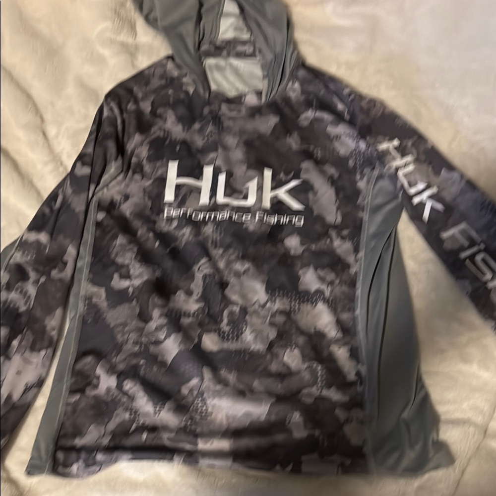 Huk Performance Fishing Hoodie - Camouflage